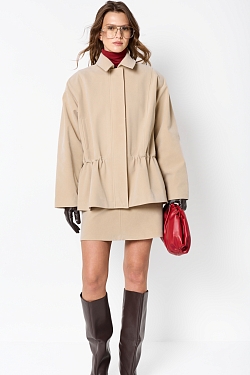 Парка из экозамши на молнии