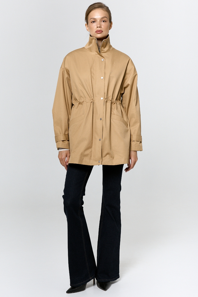 Ветровка из хлопка с пропиткой со съемным утеплителем