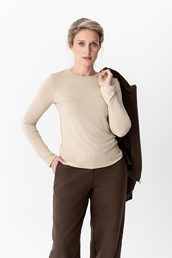 Лонгслив из тонкого трикотажа