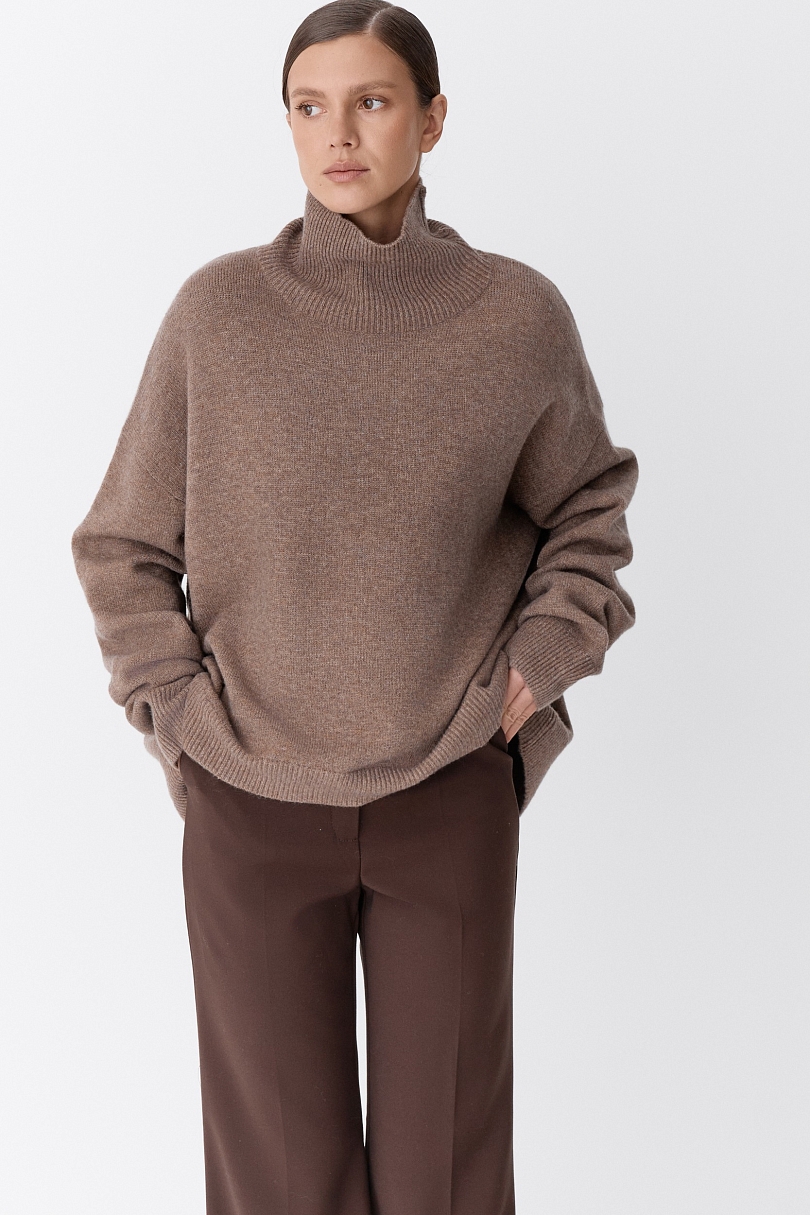 Свитер с шерстью оверсайз