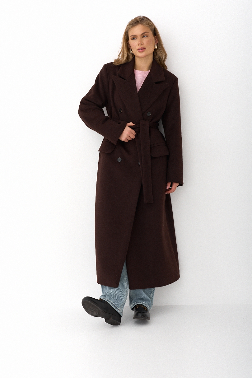 Пальто из шерсти оверсайз