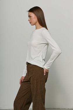 Лонгслив из тонкого трикотажа