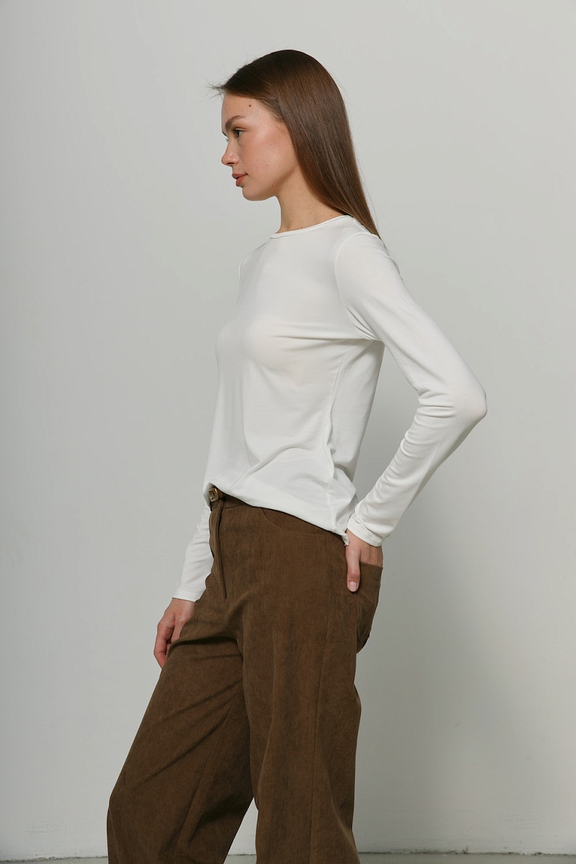 Лонгслив из тонкого трикотажа