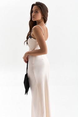 Платье-комбинация с кружевом