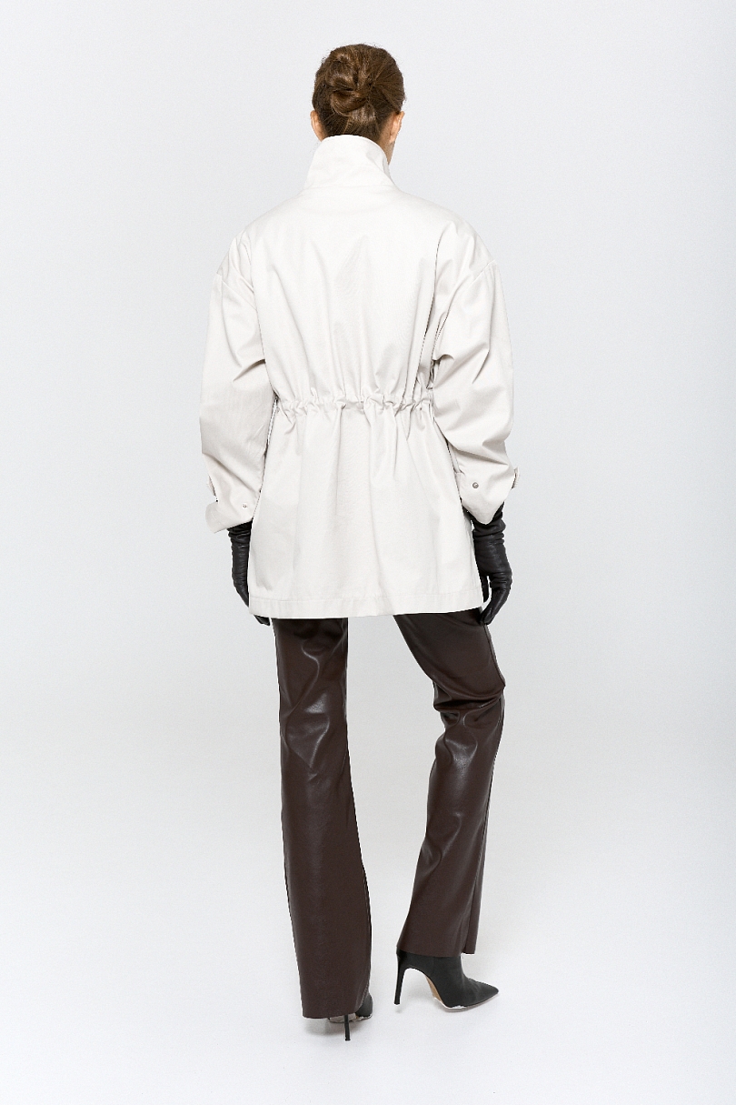 Ветровка из хлопка с пропиткой со съемным утеплителем