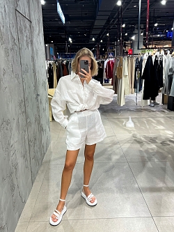 Рубашка изо льна оверсайз 