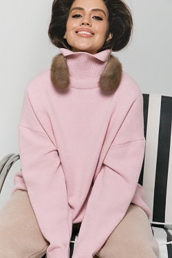 Свитер с шерстью оверсайз