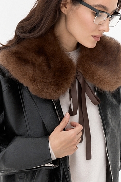 Воротник из экомеха