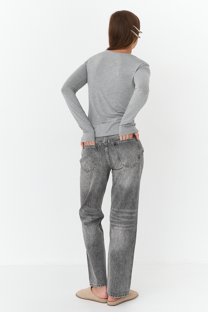 Лонгслив из тонкого трикотажа