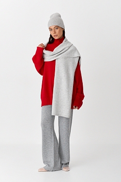 Шарф базовый с шерстью