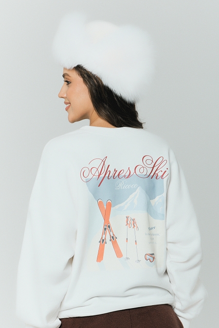 Свитшот Alpine с велюр эффектом