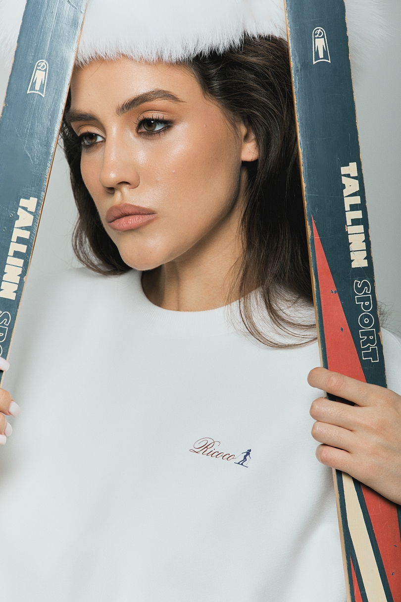 Свитшот Alpine с велюр эффектом