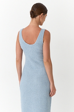 Платье-майка из пушистого трикотажа