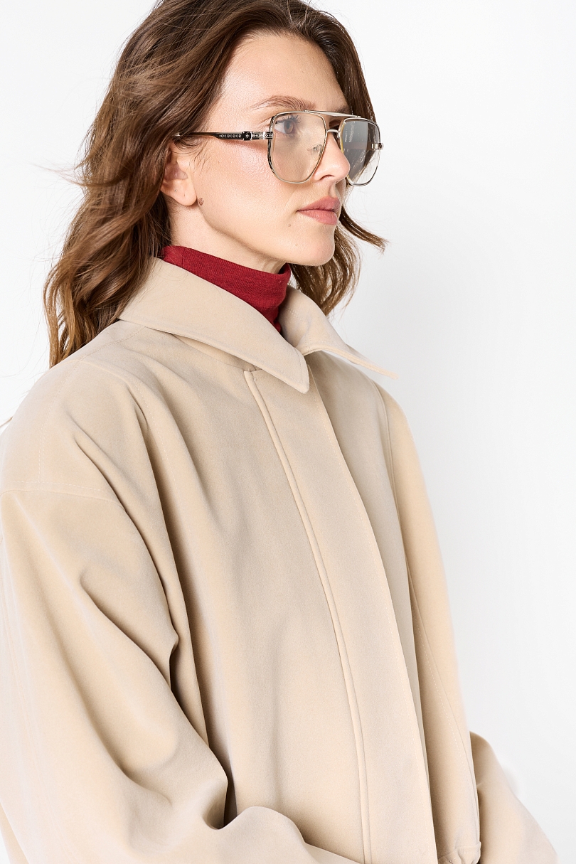 Парка из экозамши на молнии