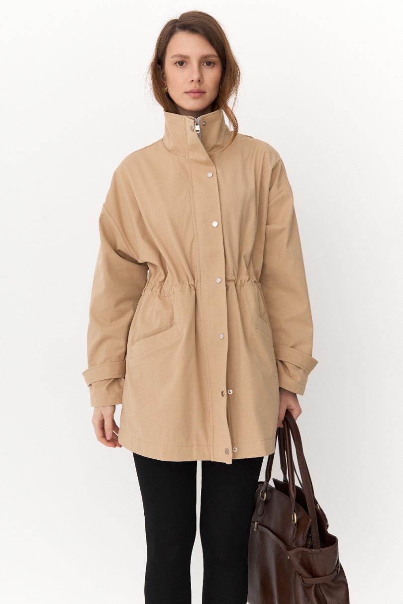 Ветровка из хлопка с пропиткой со съемным утеплителем