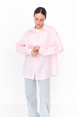 Рубашка оверсайз из 100% премиум льна 