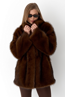 Шуба из экомеха