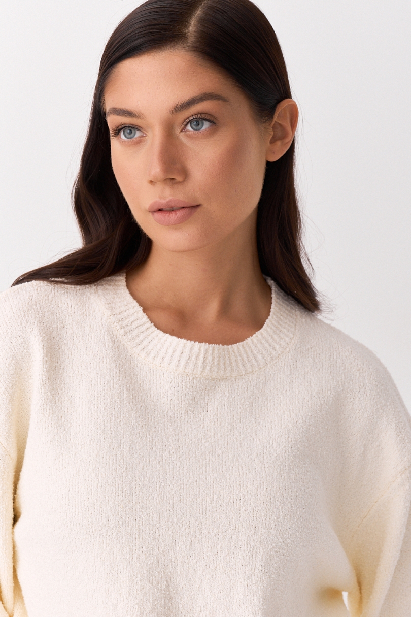 Свитер букле из хлопка