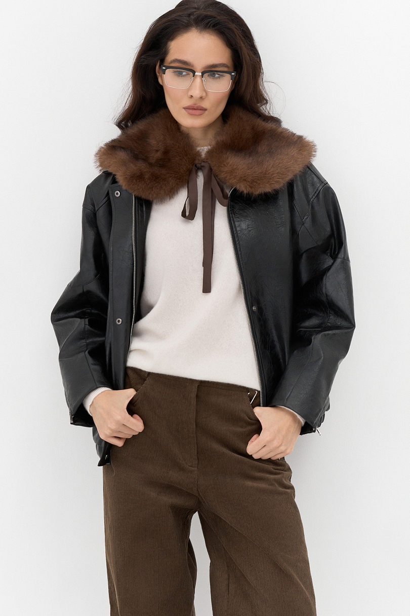 Воротник из экомеха