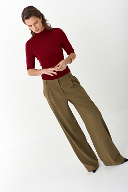 Брюки палаццо в расслабленном стиле 