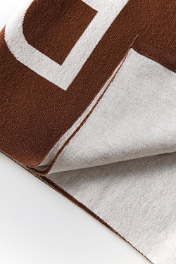 Шарф с лого Double face