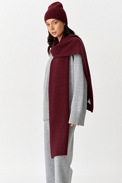 Шарф базовый с шерстью