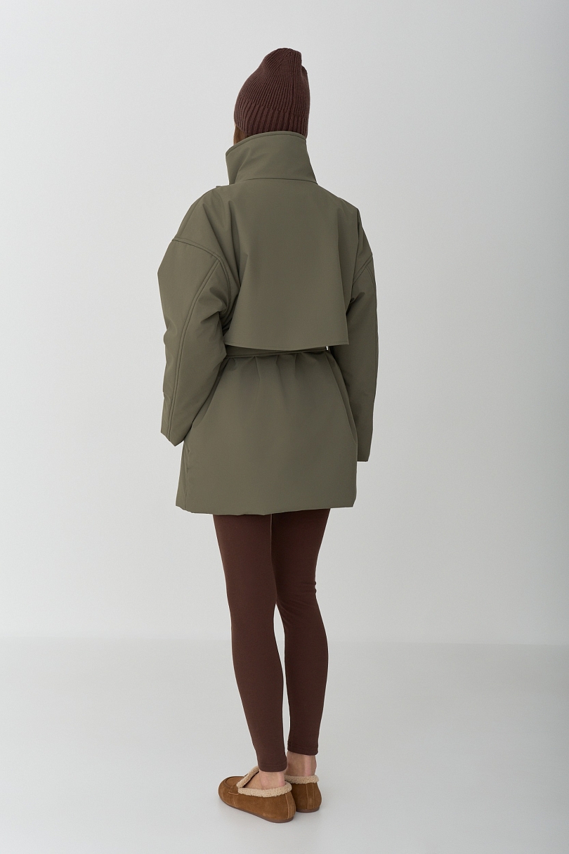 Парка на кнопках двубортная