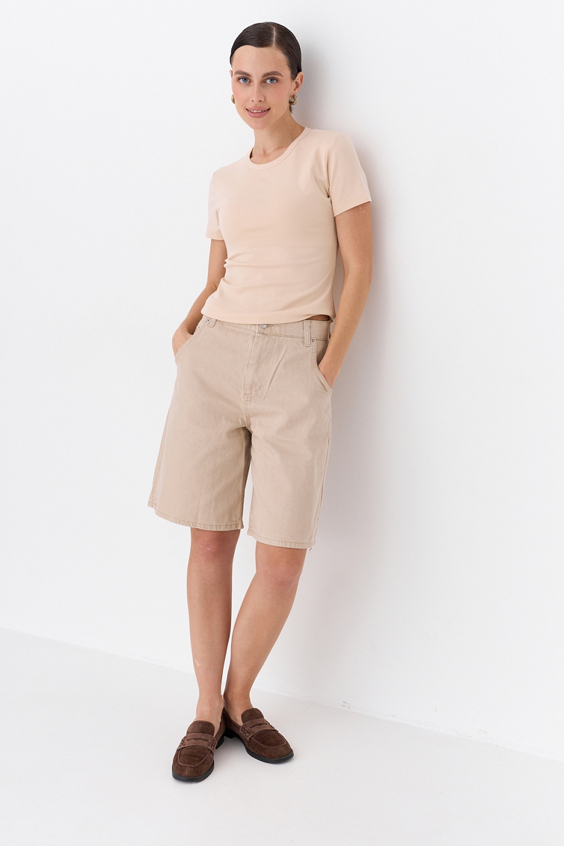 Бермуды из денима