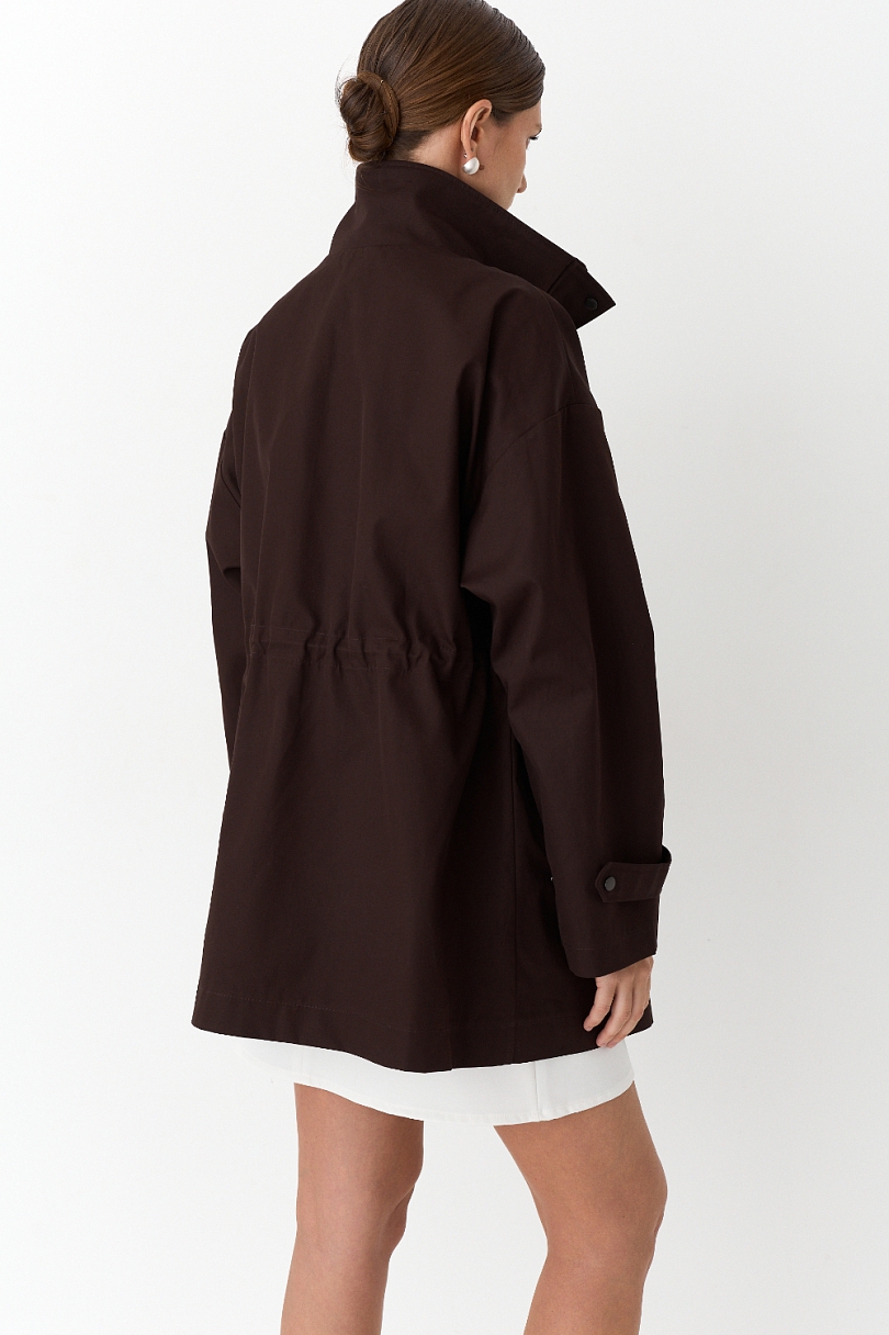 Ветровка из хлопка с пропиткой со съемным утеплителем