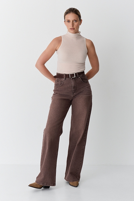 Джинсы DENIM CAPSULE coffee tint