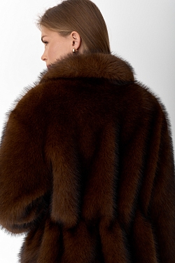 Шуба из экомеха