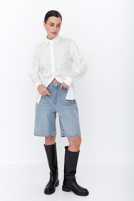 Бермуды из денима