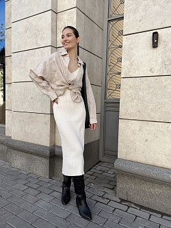 Рубашка изо льна оверсайз