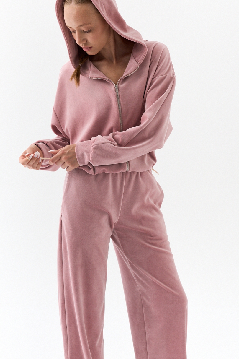 Костюм из хлопкового велюра