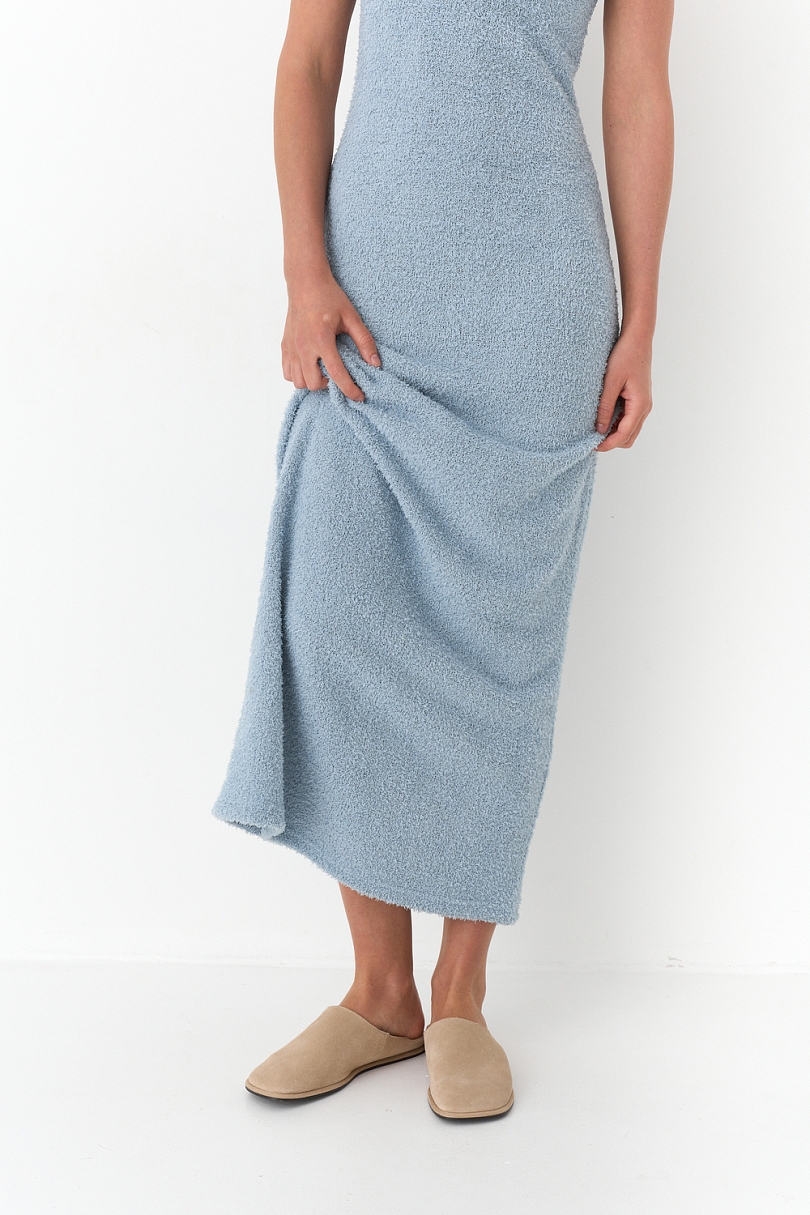 Платье-майка из пушистого трикотажа