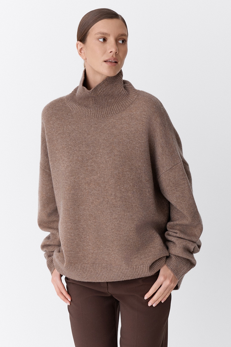Свитер с шерстью оверсайз