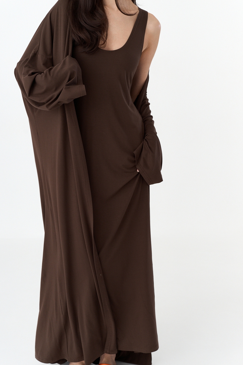 Комплект кардиган и платье-майка