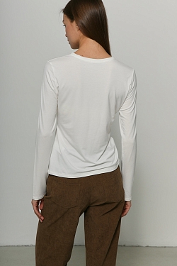 Лонгслив из тонкого трикотажа