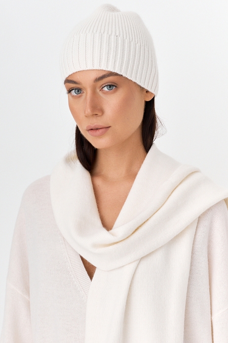 Шарф базовый с шерстью