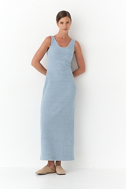 Платье-майка из пушистого трикотажа