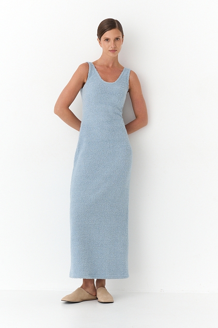 Платье-майка из пушистого трикотажа