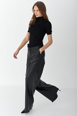 Топ с воротником стойка из мериноса