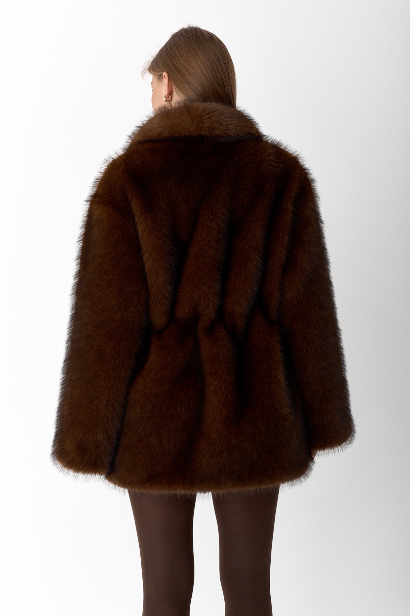 Шуба из экомеха