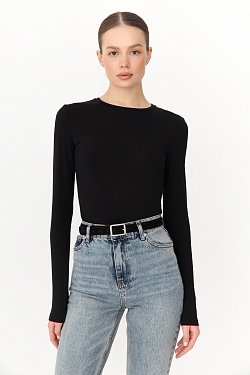 Лонгслив из тонкого трикотажа