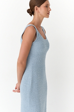 Платье-майка из пушистого трикотажа