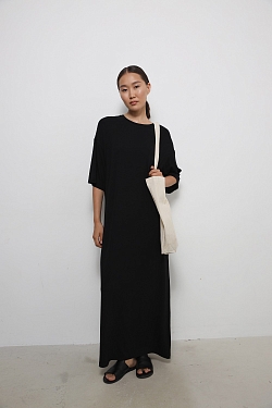 Платье-футболка макси