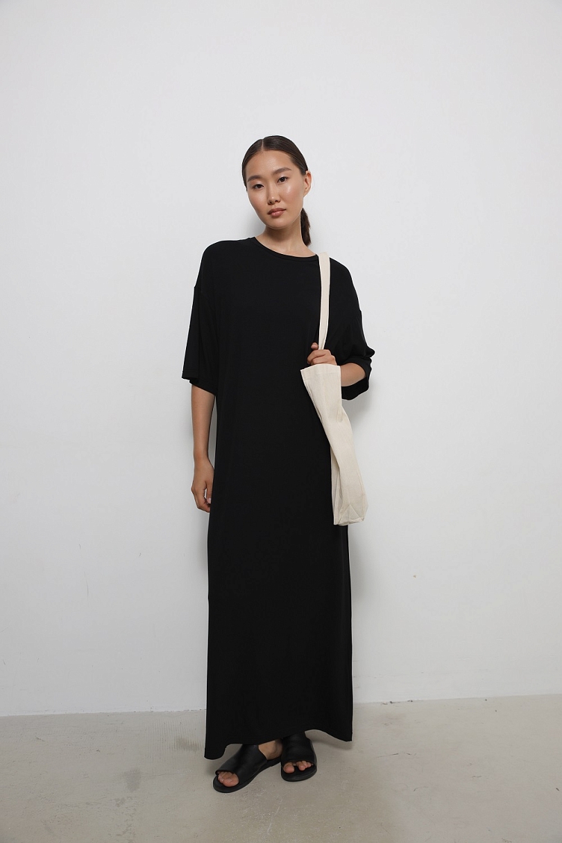 Платье-футболка макси