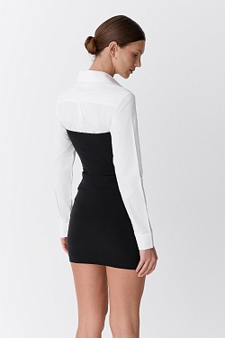 Платье-бандо мини