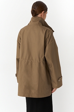 Ветровка из хлопка с пропиткой со съемным утеплителем