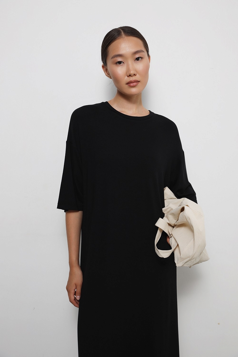 Платье-футболка макси